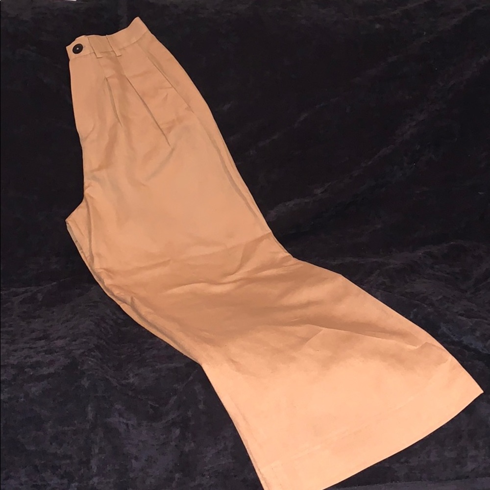 Zara wide leg trouser camel color Sz. XS